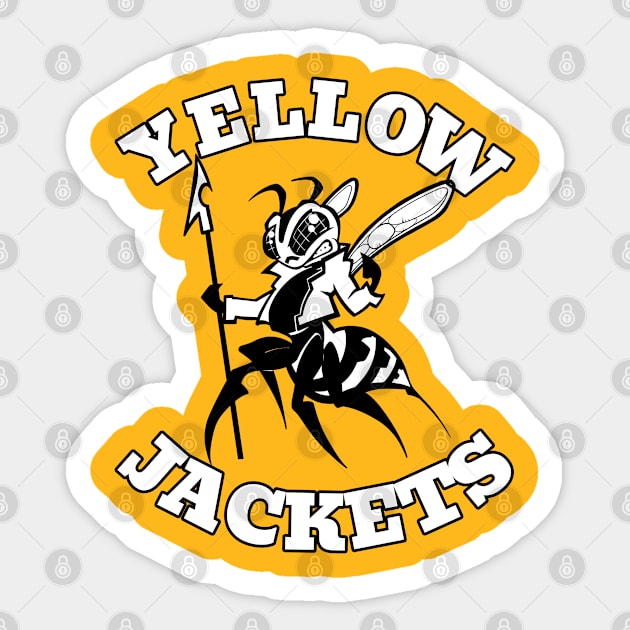 Yellow Jackets Mascot Sticker by Generic Mascots